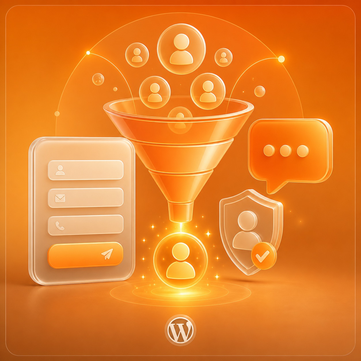 Lead generation WordPress con form, chat e protezione antispam