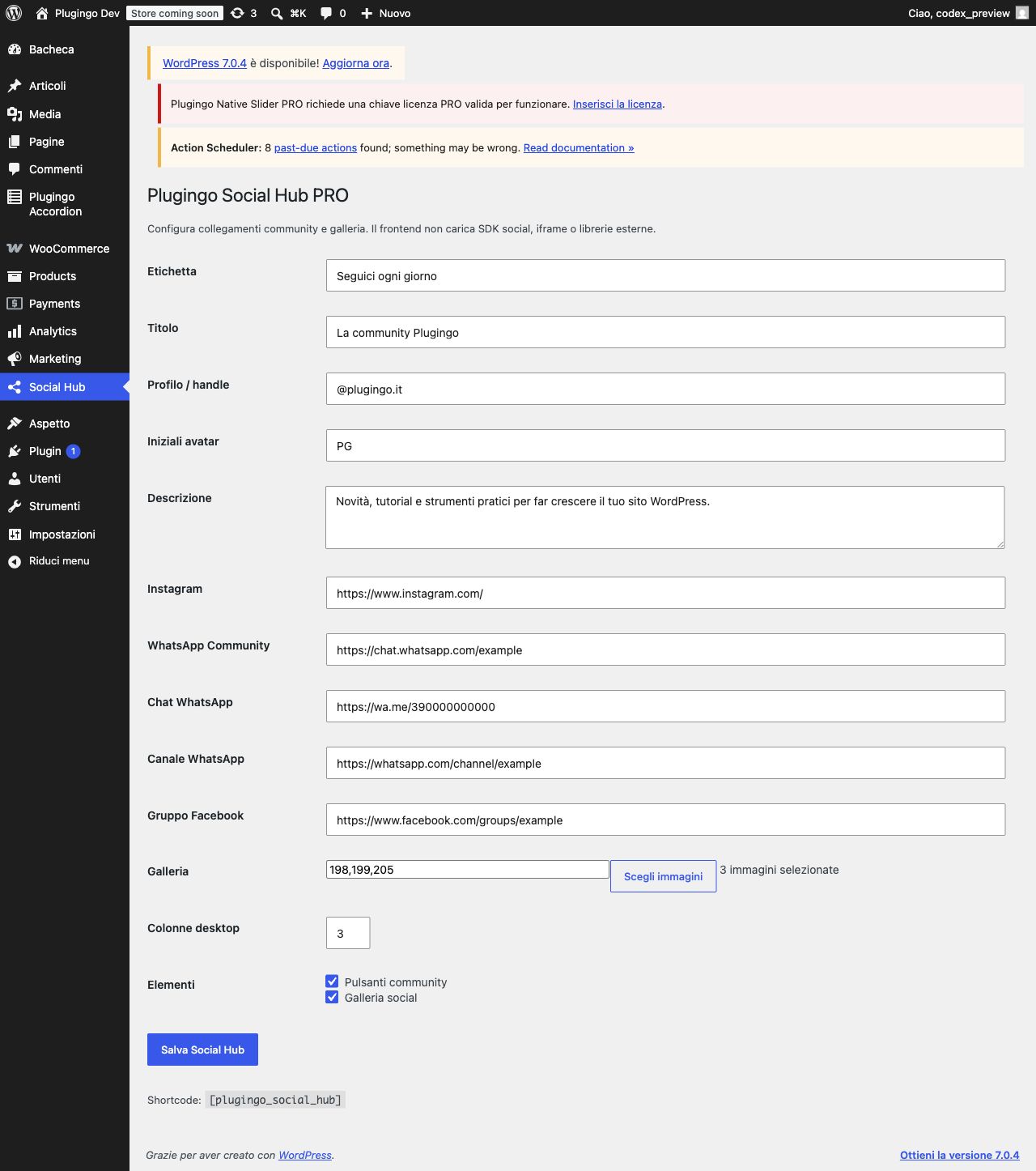 Plugingo Social Hub PRO - immagine 2