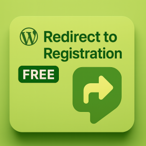 Redirect to Registration FREE